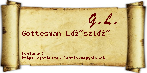 Gottesman László névjegykártya